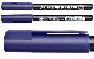 Pisak pędzelkowy Koi Coloring Brush Pen Sakura #43 prussian blue